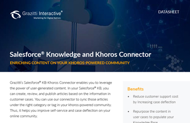 Salesforce® Knowledge and Khoros Connector